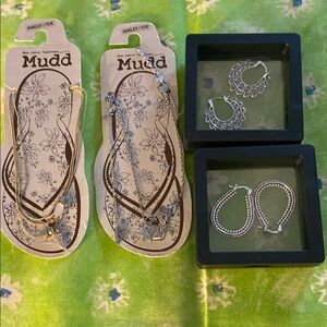 Mudd Silver and Brown Women's Anklet Collection
